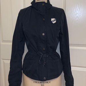 Light material navy blue jacket